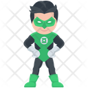 Green Lantern Hero Cartoon Character Icon