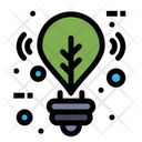 Green Light Eco Light Bulb Icon