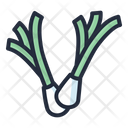 Green Onion Vegetable Healthy Icon