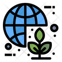 Green World Ecology Global Icon