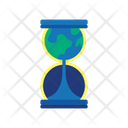 Greenhouse Effect Hourglass Climate Change Icon