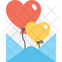 Greeting Balloons Love Icon