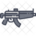 Submachine Gun Military Icon
