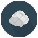 Grey And White Cloud Icon