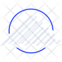 Striped Line Triangle Icon