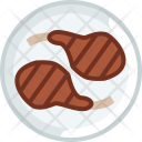 Grill Meat Ribs Icon