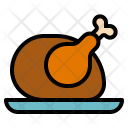 Grilled Chicken Food Icon