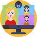 Group Video Call Icon