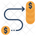 Growing Money Coin Icon