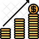Growing Growth Coin Icon