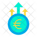 Grown Euro Money Growth Finance Icon