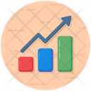 Growth Chart Bar Chart Data Analytics Icon