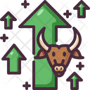 Bullish Bull Market Investment Icon