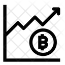 Growth Bitcoin Graph Icon