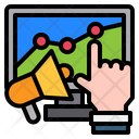 Technology Growth Graph Strategy Icon