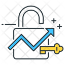 Growth Hacking Lock Security Icon