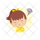 Grumpy Little Girl Icon