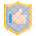 Guarantee Hand Shield Icon