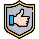 Guarantee Hand Shield Icon