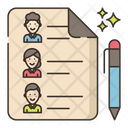 Guest List List Document Icon