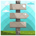 Guide Post Signboard Direction Board Icon