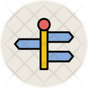 Guideposts Street Sign Icon