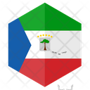 Guinea Flag Hexagon Icon