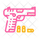 Gun Cartridges Color Icon