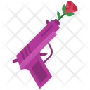 Gun And Rose Icon