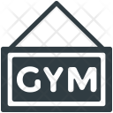 Gym Signboard Gymnasium Icon