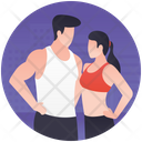 Gym Couple Icon