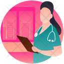 Medical Person Female Doctor Surgeon Icon