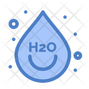 H 2 O Water Drop Icon