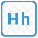 H Latin Letter Icon
