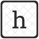 H Lowcase Element Icon