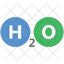 H 2 O Formula Chemistry Icon