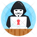Cybercriminal Hacker Hacktivist Icon
