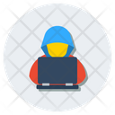 Hacker Activity Hacktivist Cybercriminal Icon