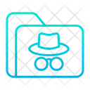 Hacker Floder Spy Hack Data Icon