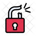 Broken Hacking Lock Icon