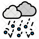 Hail Hailing Cloudy Icon