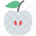 Half Apple Fruit Icon