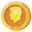Cent Half Dollar Dollar Coin Icon