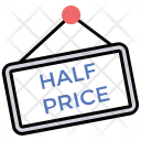 Half Price board Icon