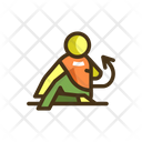 Half Spinal Twist Icon