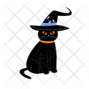Halloween Black Cat  Icon