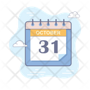 Halloween Day 31st October Calendar Icon