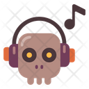 Music Skull Headphones Icon