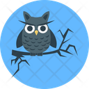Halloween Owl Scary Dreadful Icon