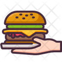 Burger Delivery Food Icon